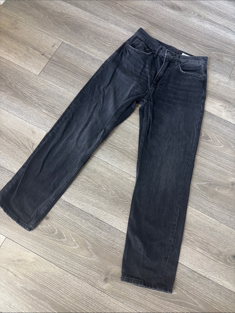 Zara Women's Black Straight-Leg Jeans